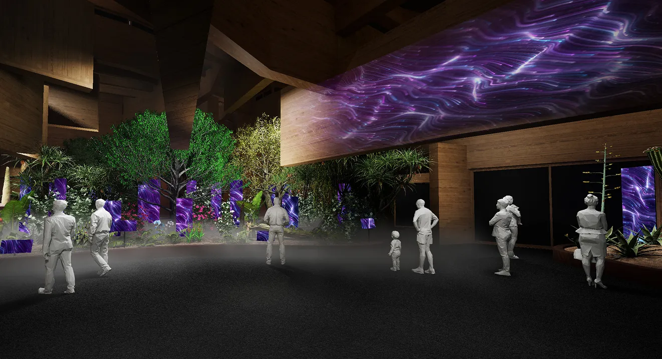 テーマ館内の写真