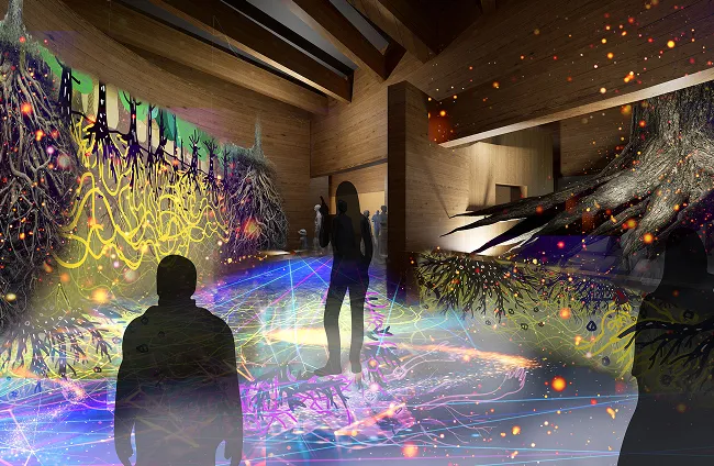 テーマ館の内部の写真